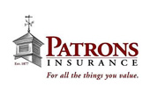 Logo for Patrons Insurance.